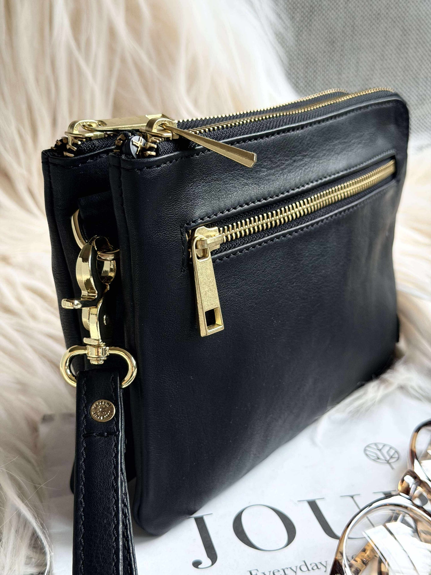 Clutch Selma - Schwarz / Gold