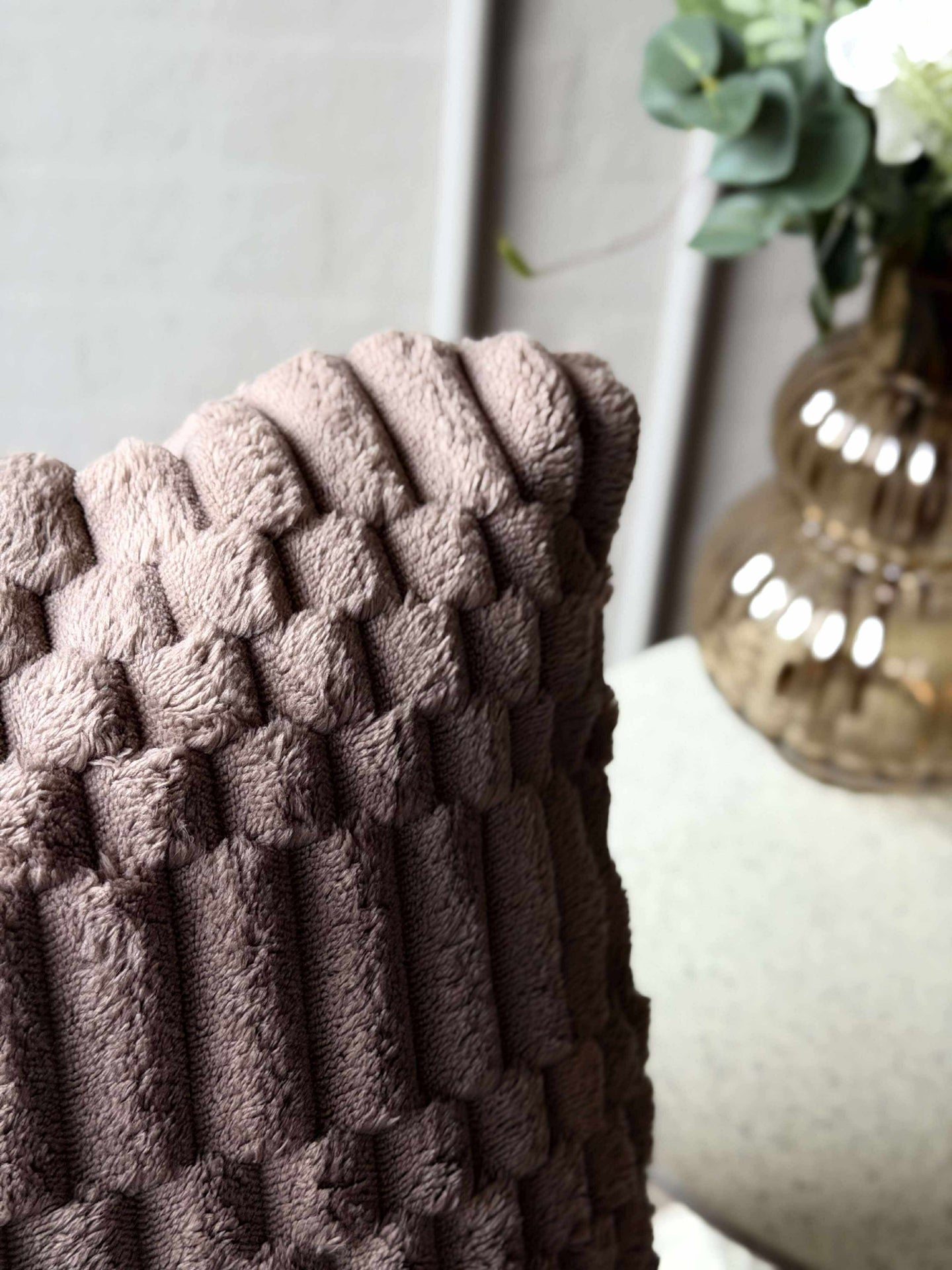 Kissen mit Füllung - Taupe