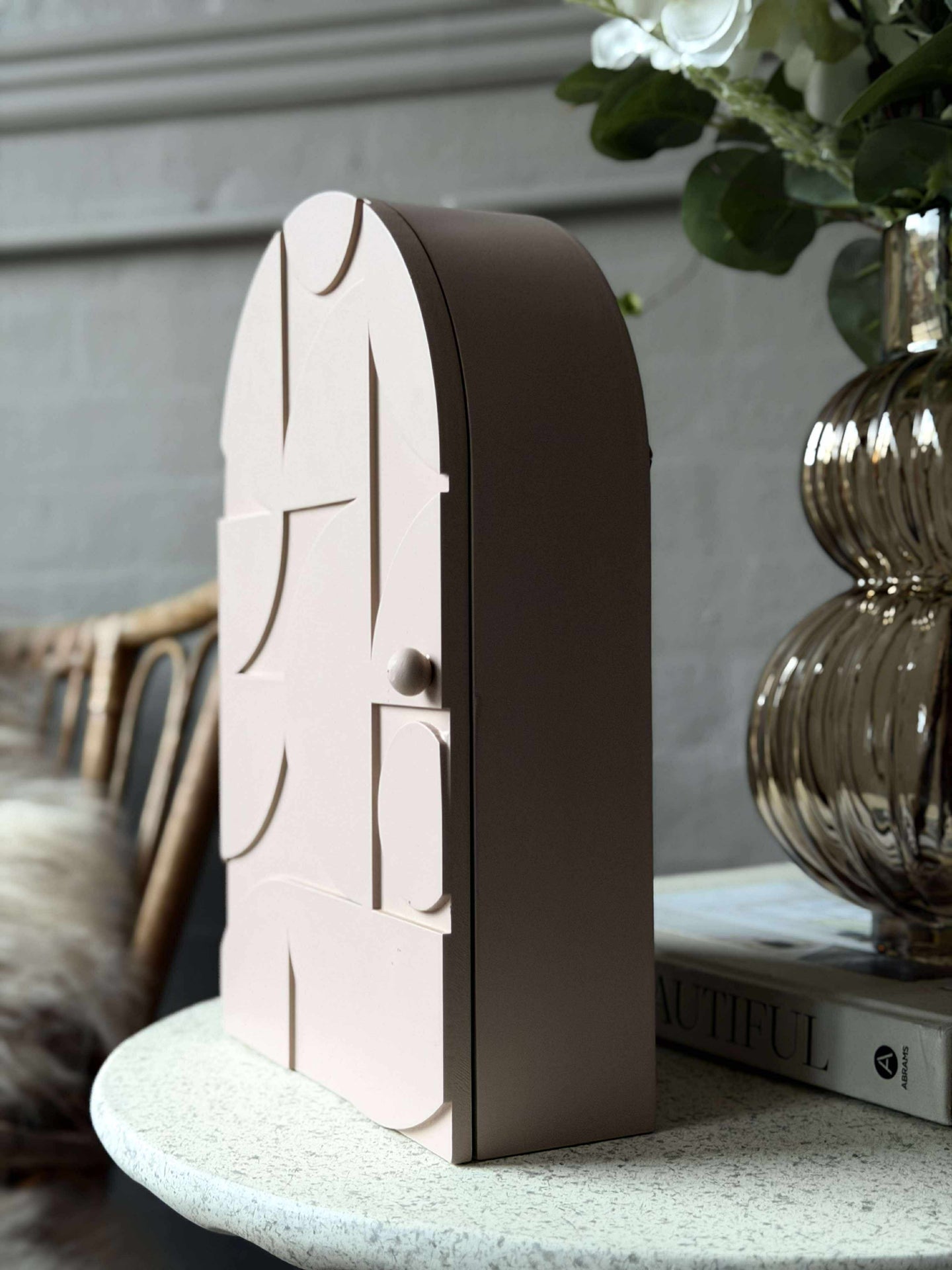 Schlüsselschrank - Creme oder Rosa