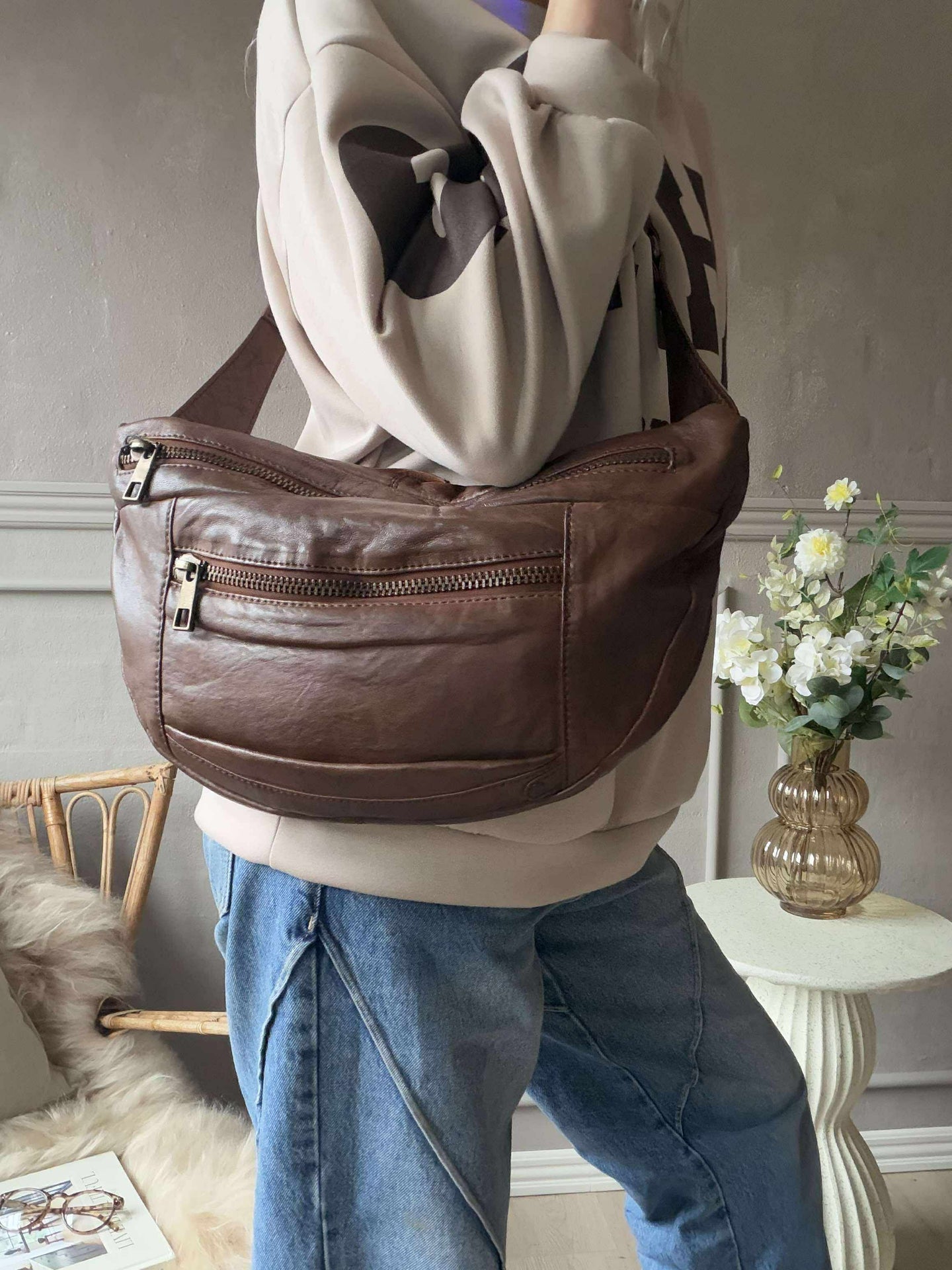 Bauchtasche XL MIRA - Chesterfield