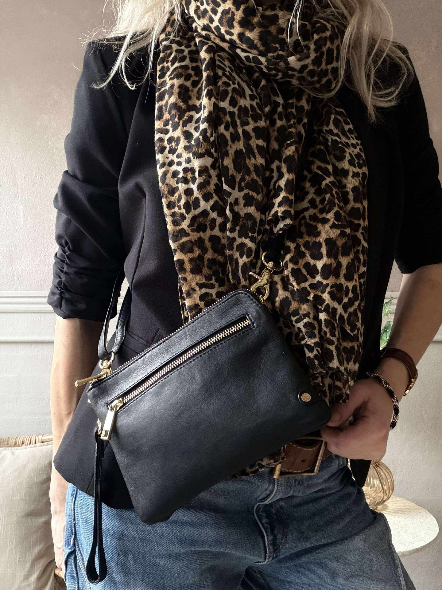 Clutch Selma - Schwarz / Gold