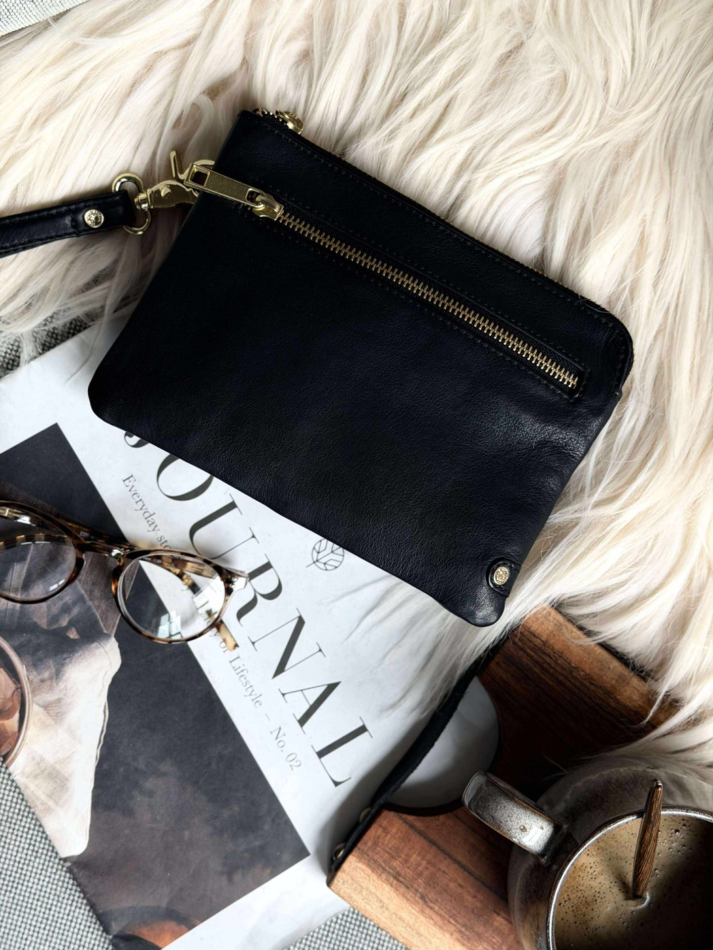 Clutch Selma - Schwarz / Gold