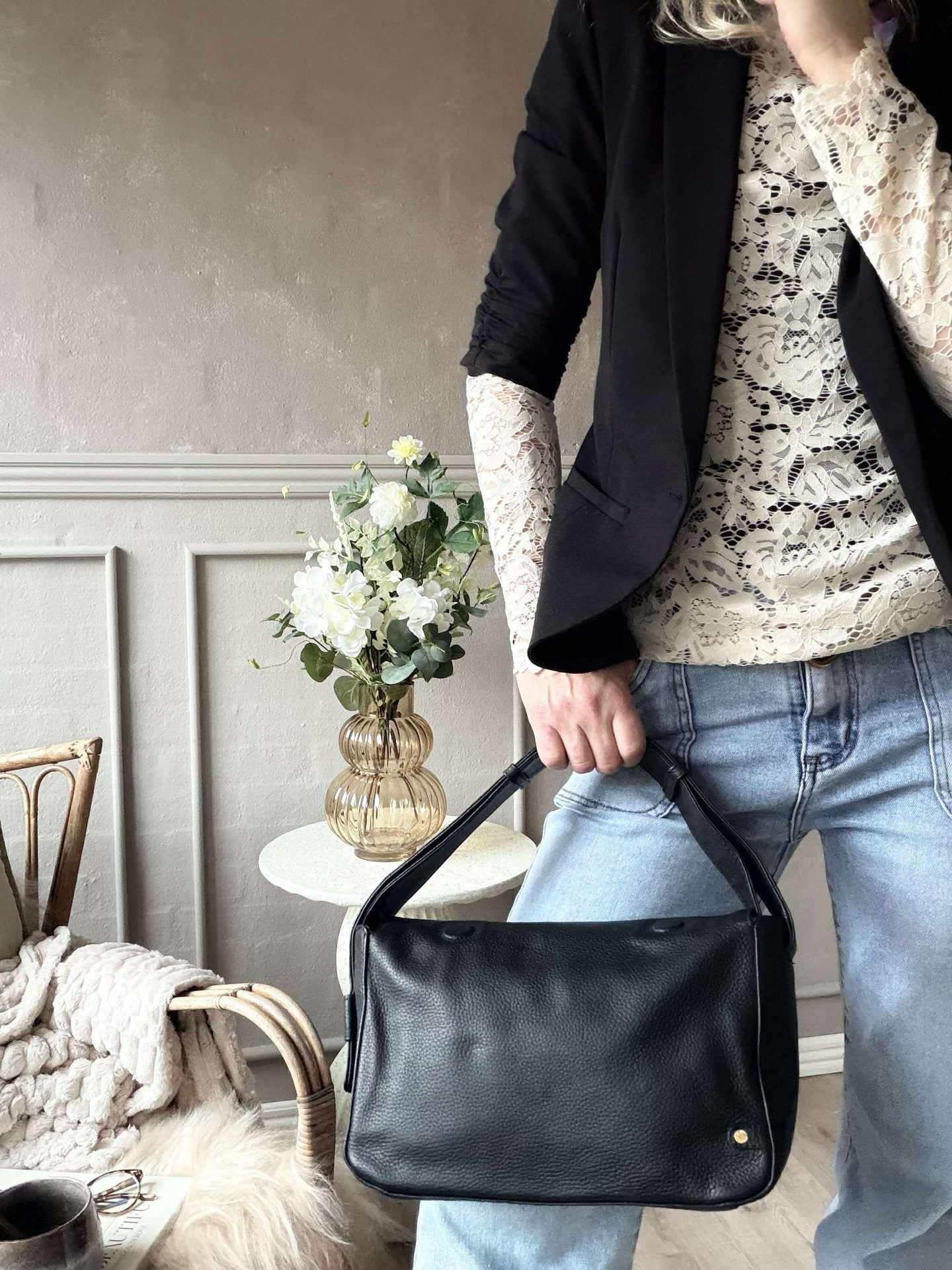 Schultertasche Dalia - Black