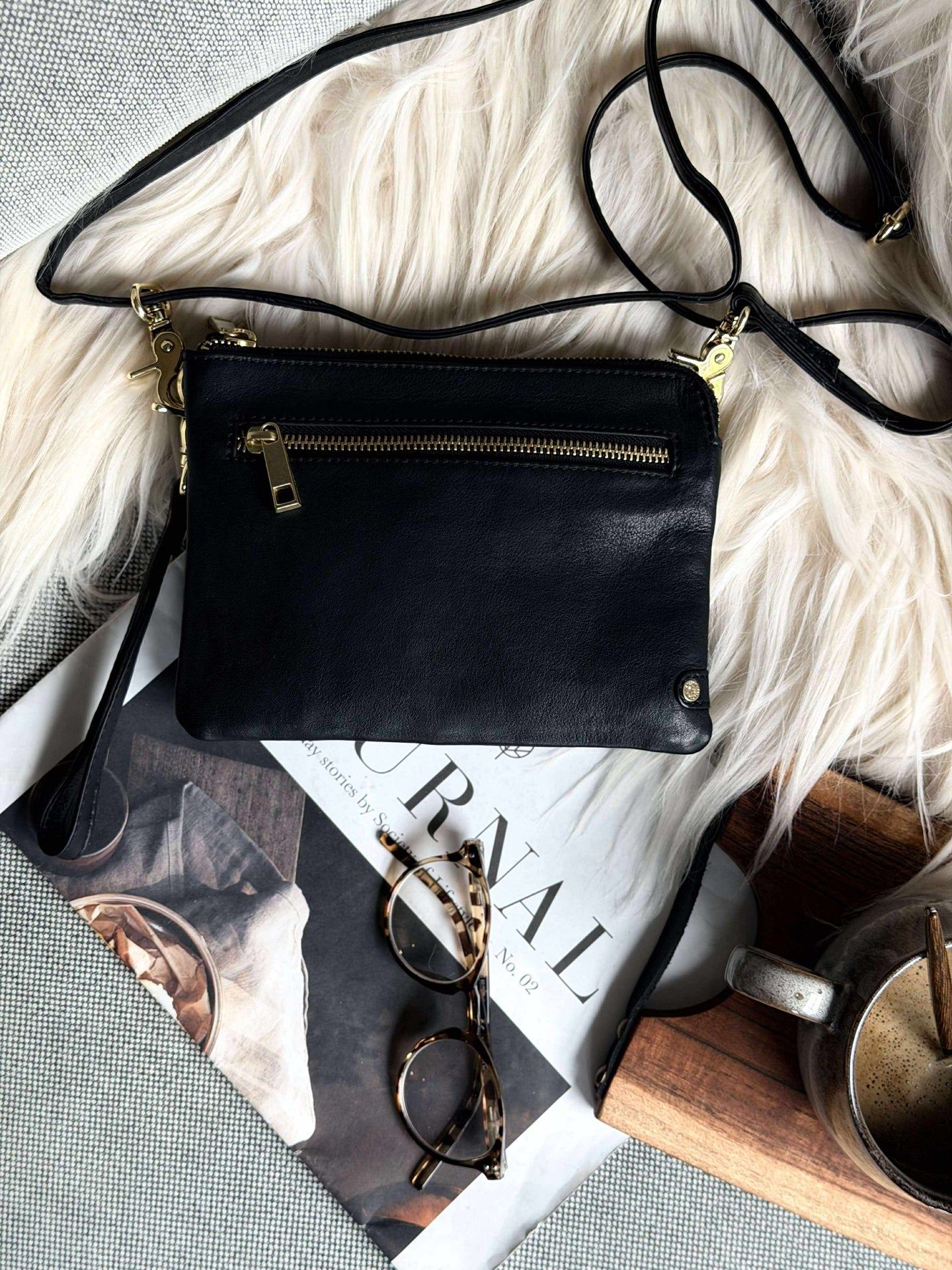 Clutch Selma - Schwarz / Gold