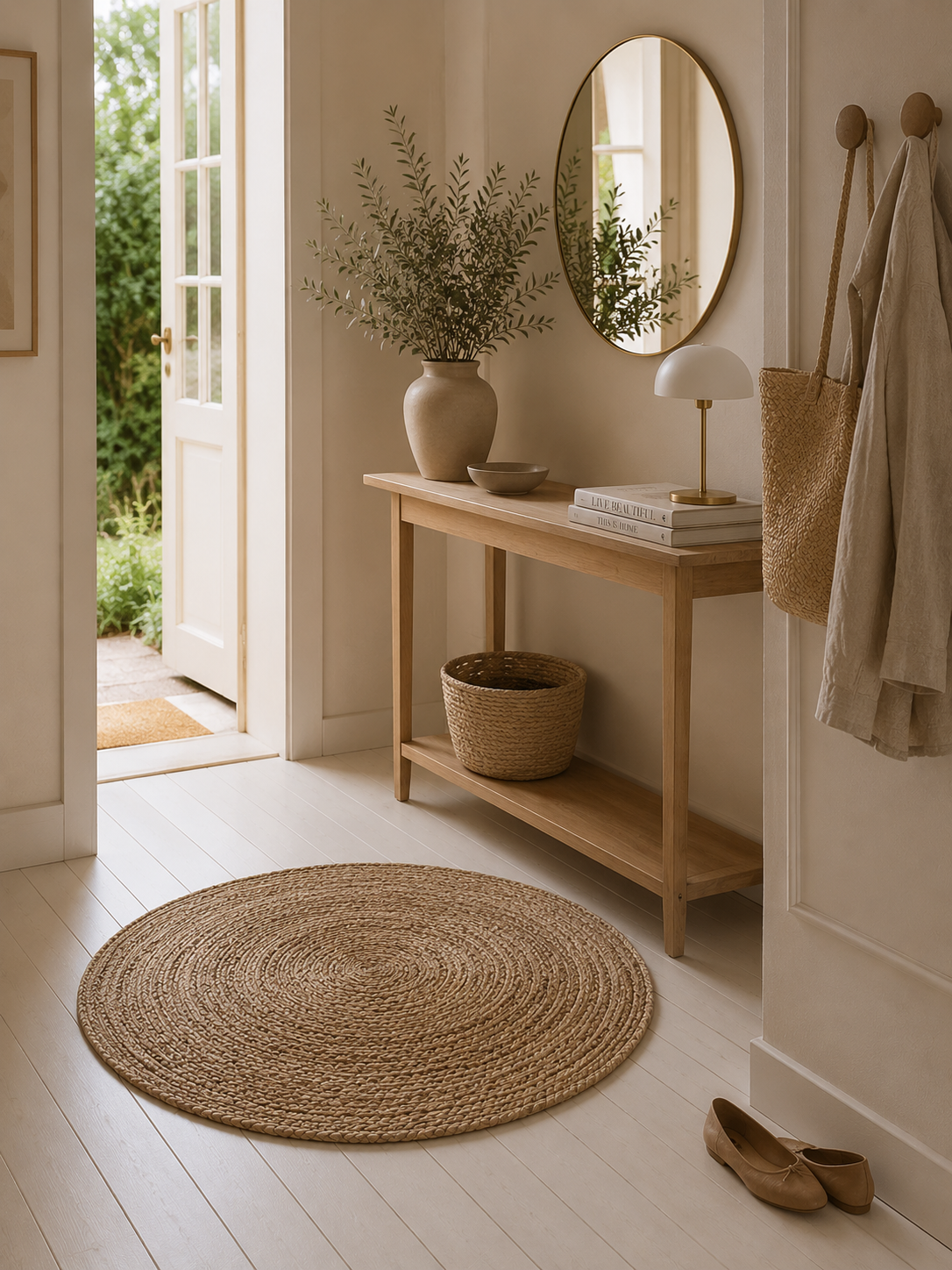 Jute-Teppich - 90cm