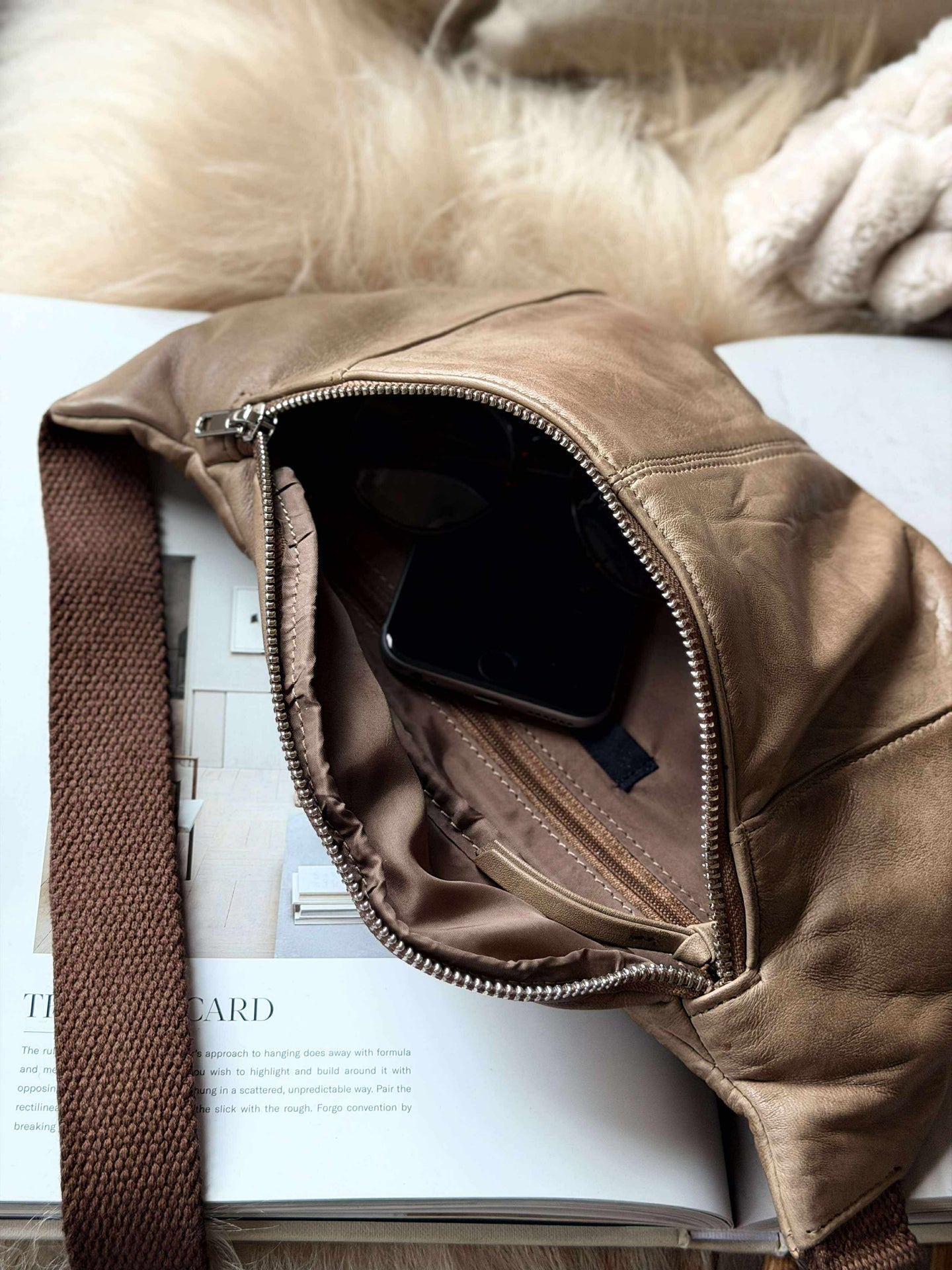 Bumbag JUNE - Nude Brown