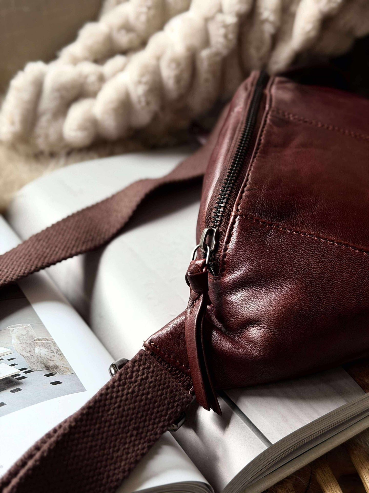 Bumbag JUNE - New Dark cognac