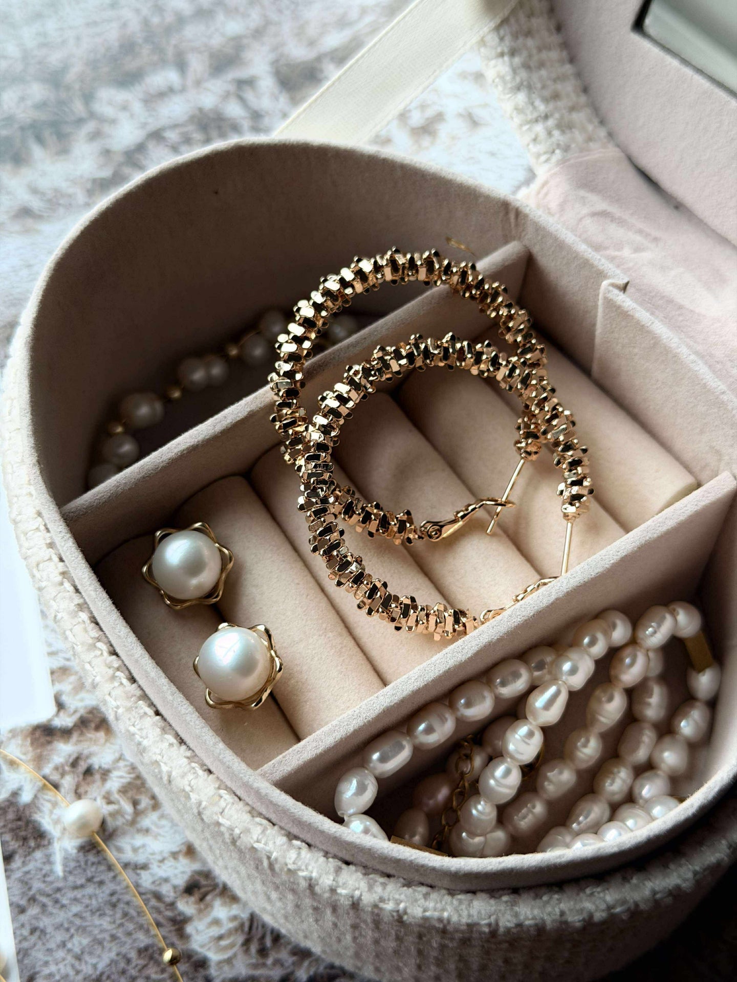 Ohrringe INA Hoops Small - 18K vergoldet