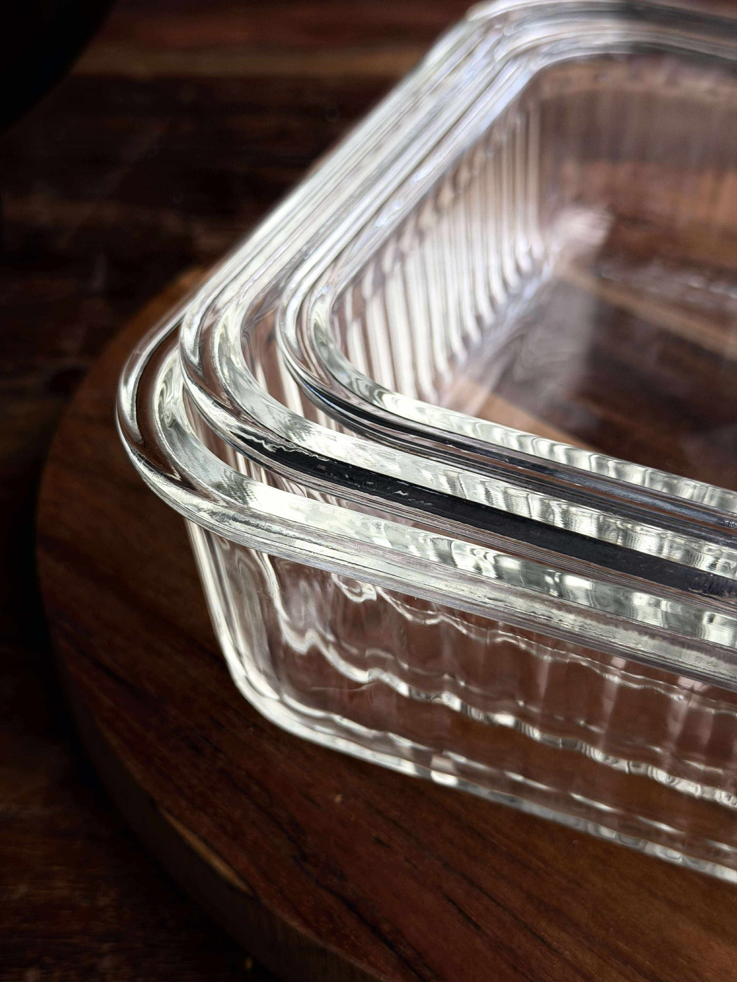 Lebensmittelaufbewahrung aus Glas - 3 Stück
