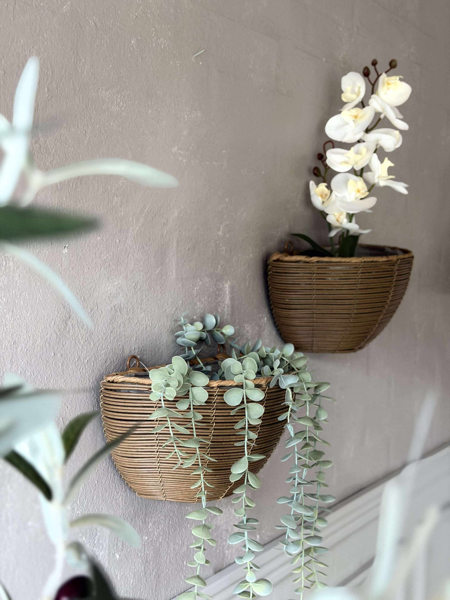 Pflanzenkorb Rattan