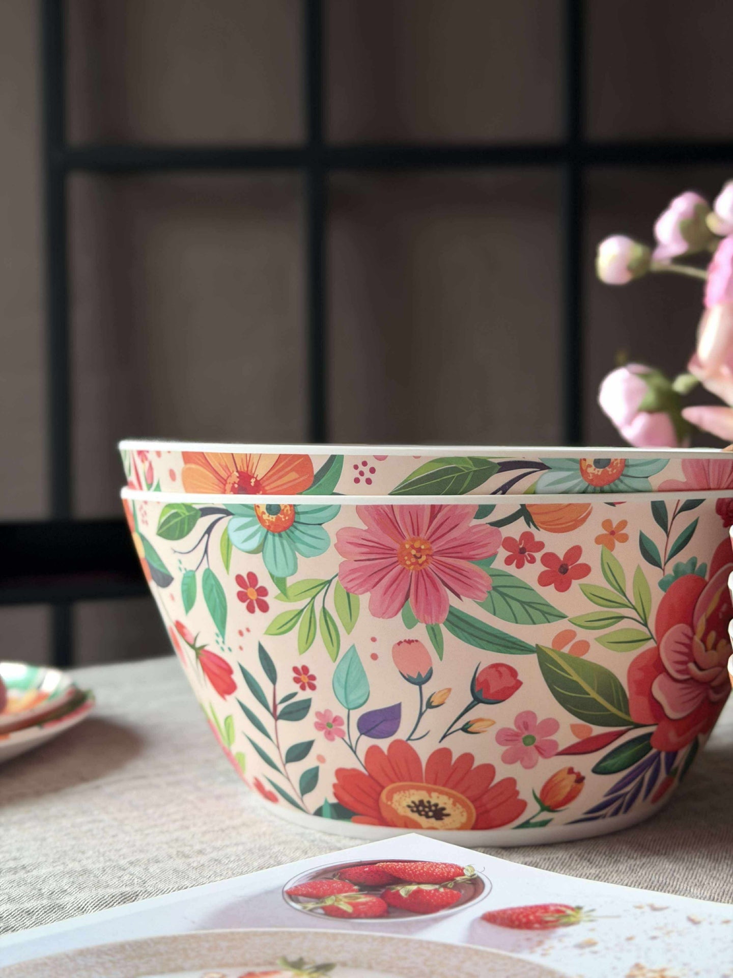 Schale Flower Melamin