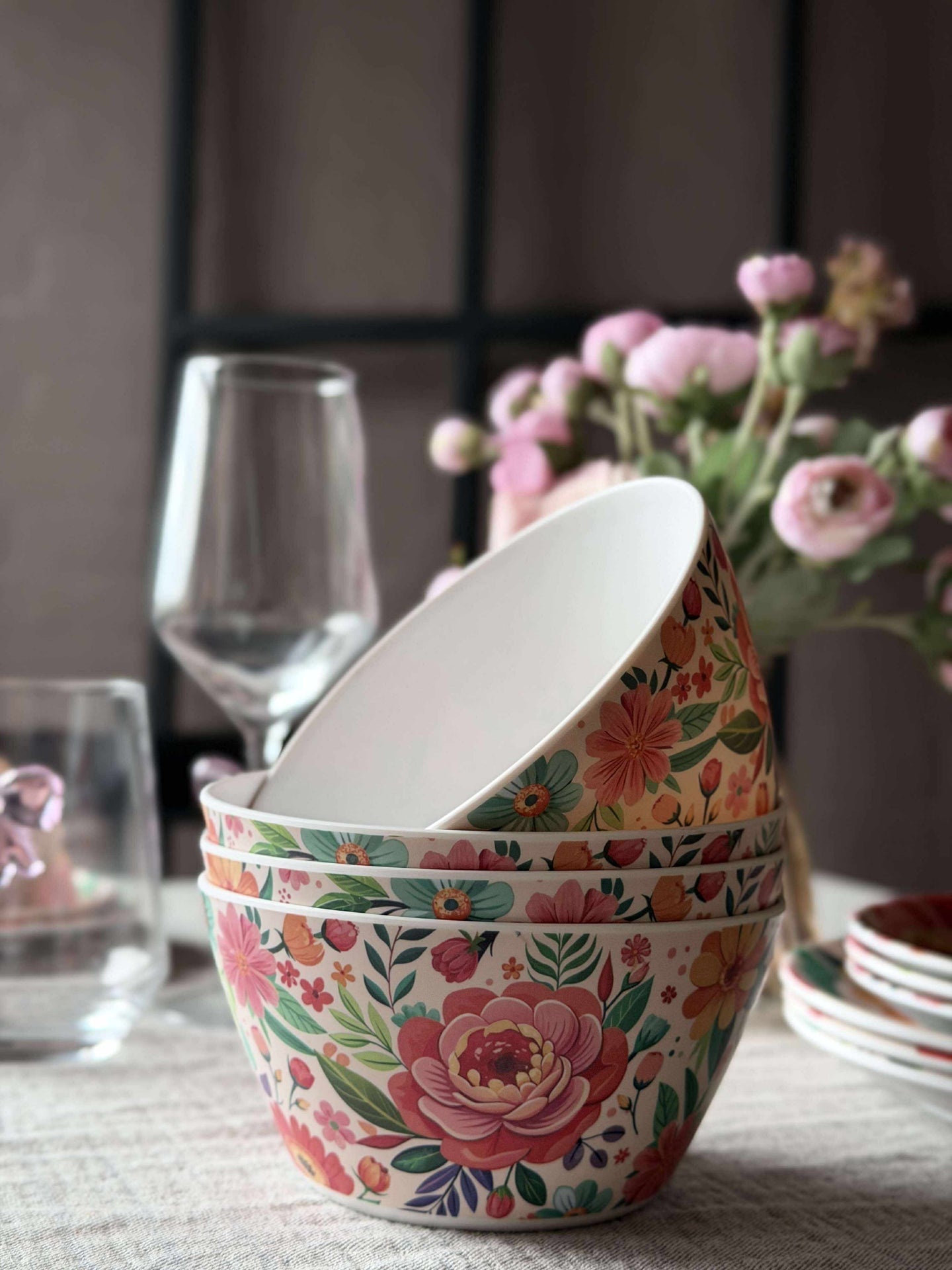 Schale Flower Melamin