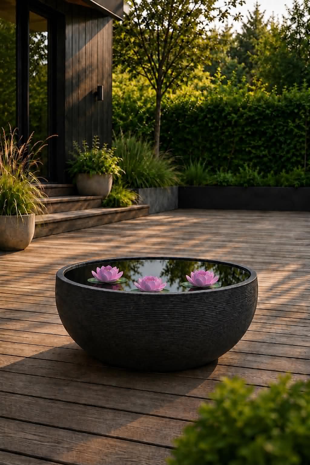 Spiegelbecken black garden