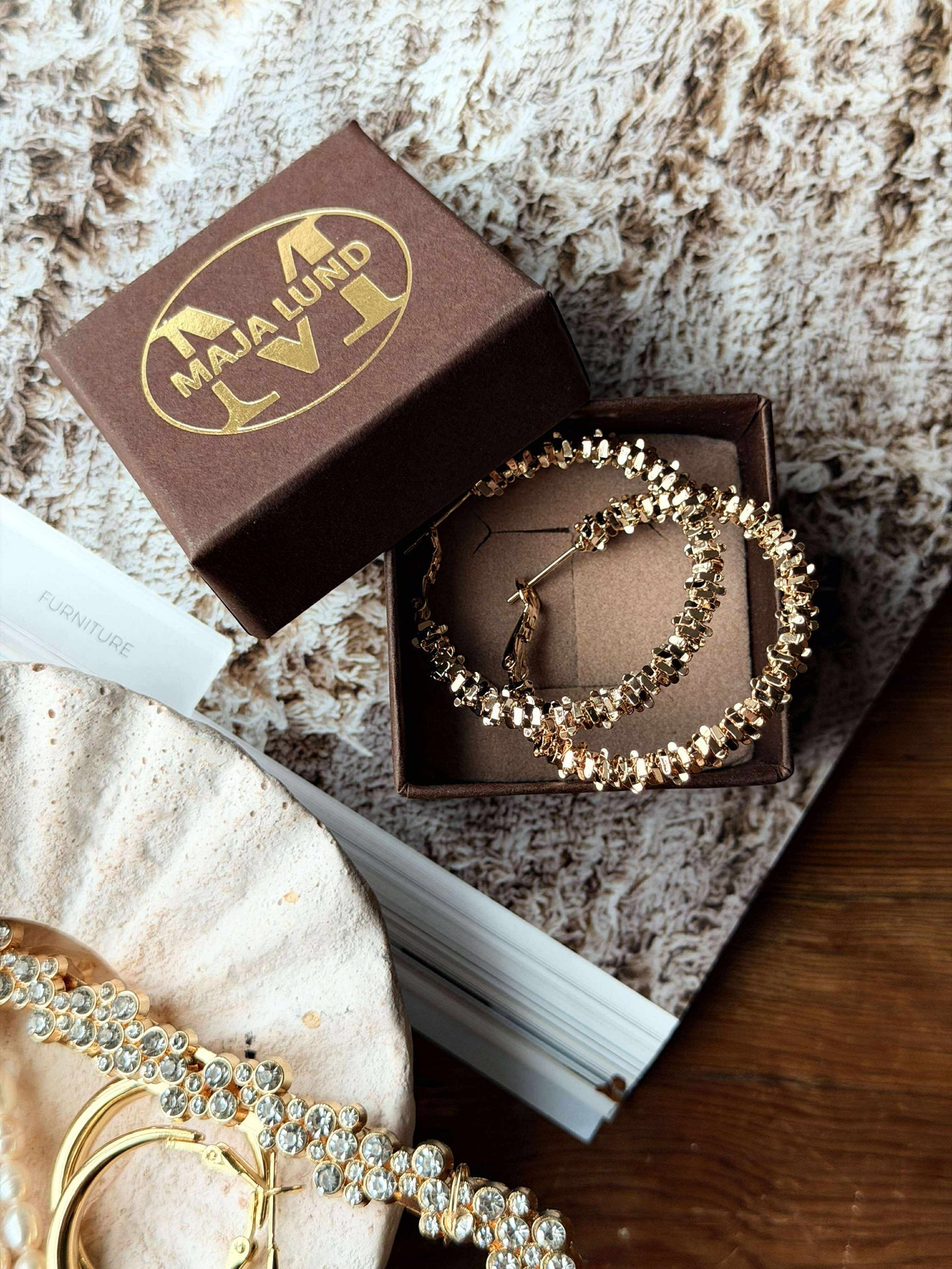 Ohrringe INA Hoops Small - 18K vergoldet