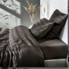 Bambus-Satin-Bettwäsche, Hell Mokka, 140x200 - 63x60
