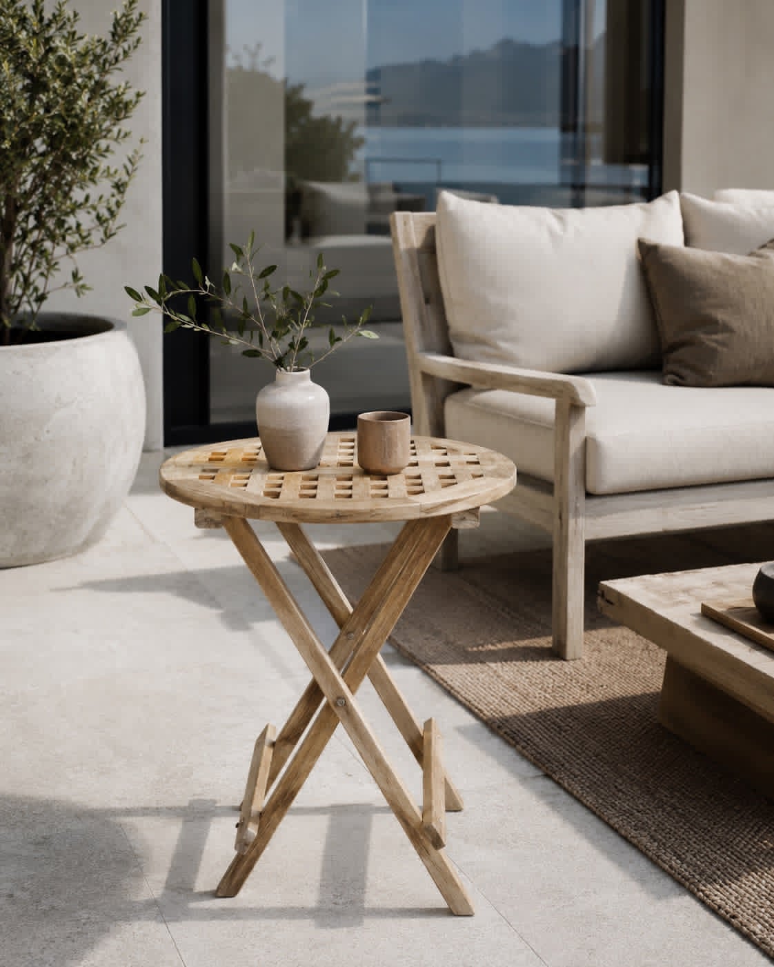 Tisch aus Teak – Geeignet für Innen und Außenbereich