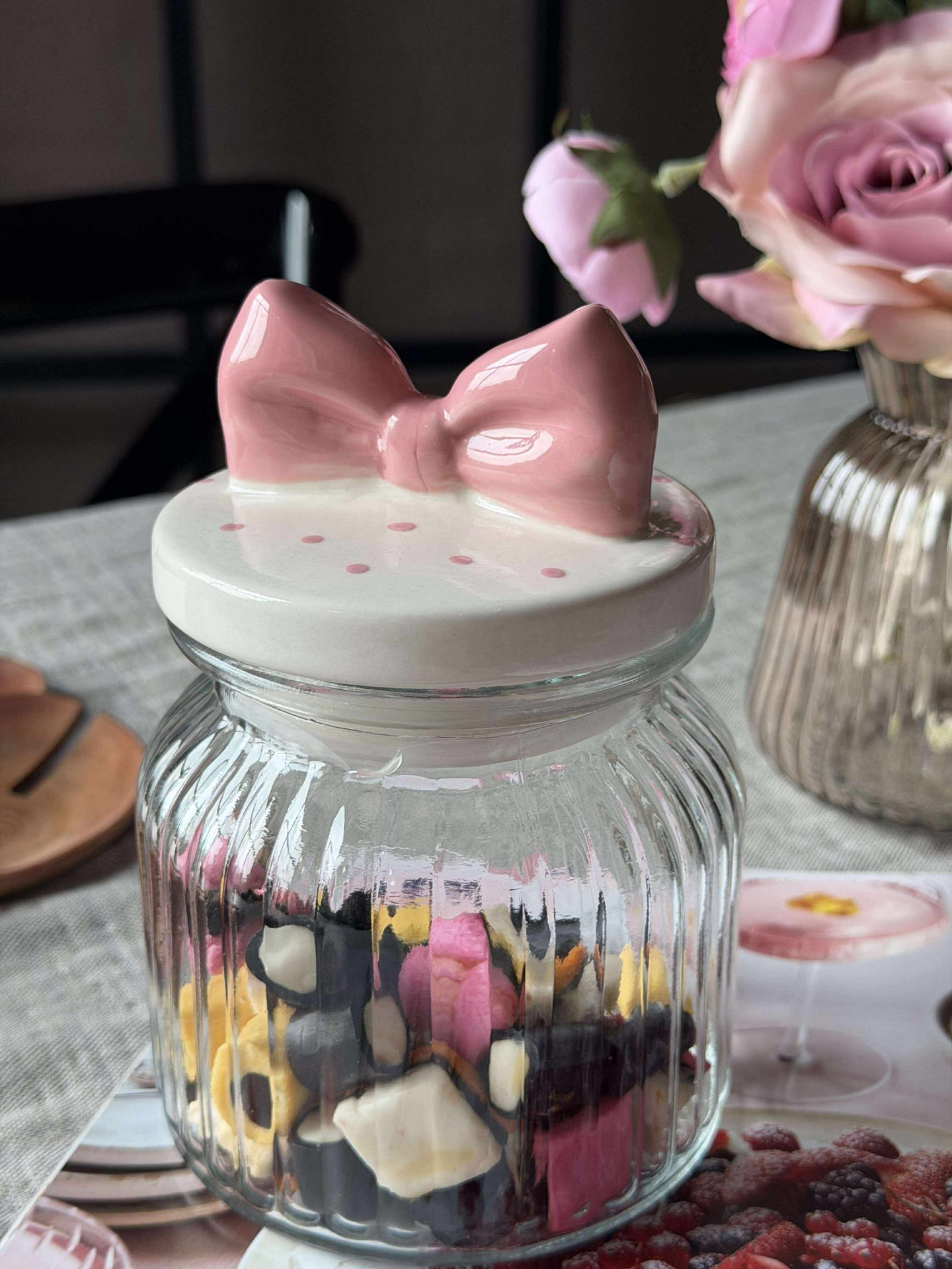 Aufbewahrungsglas mit Schleife
