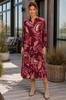 Kleid Moss Bordeaux