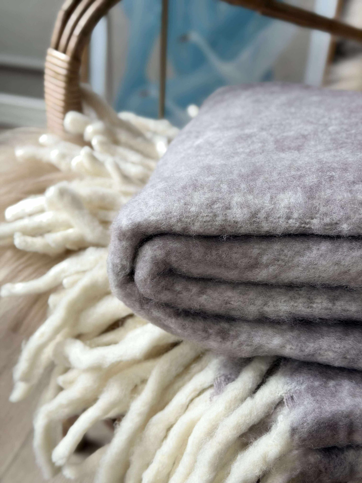 Herrlich warme Plaid – Lavendel