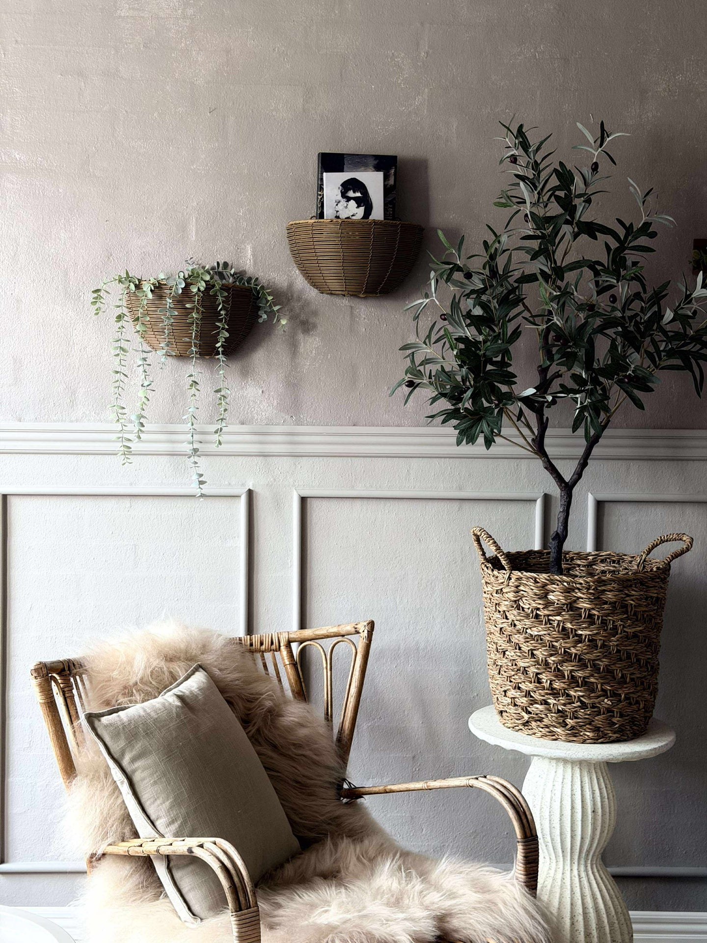 Pflanzenkorb Rattan