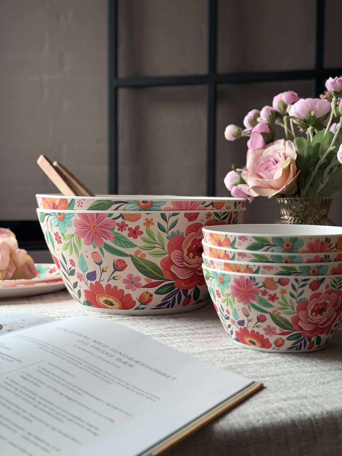 Schale Flower Melamin