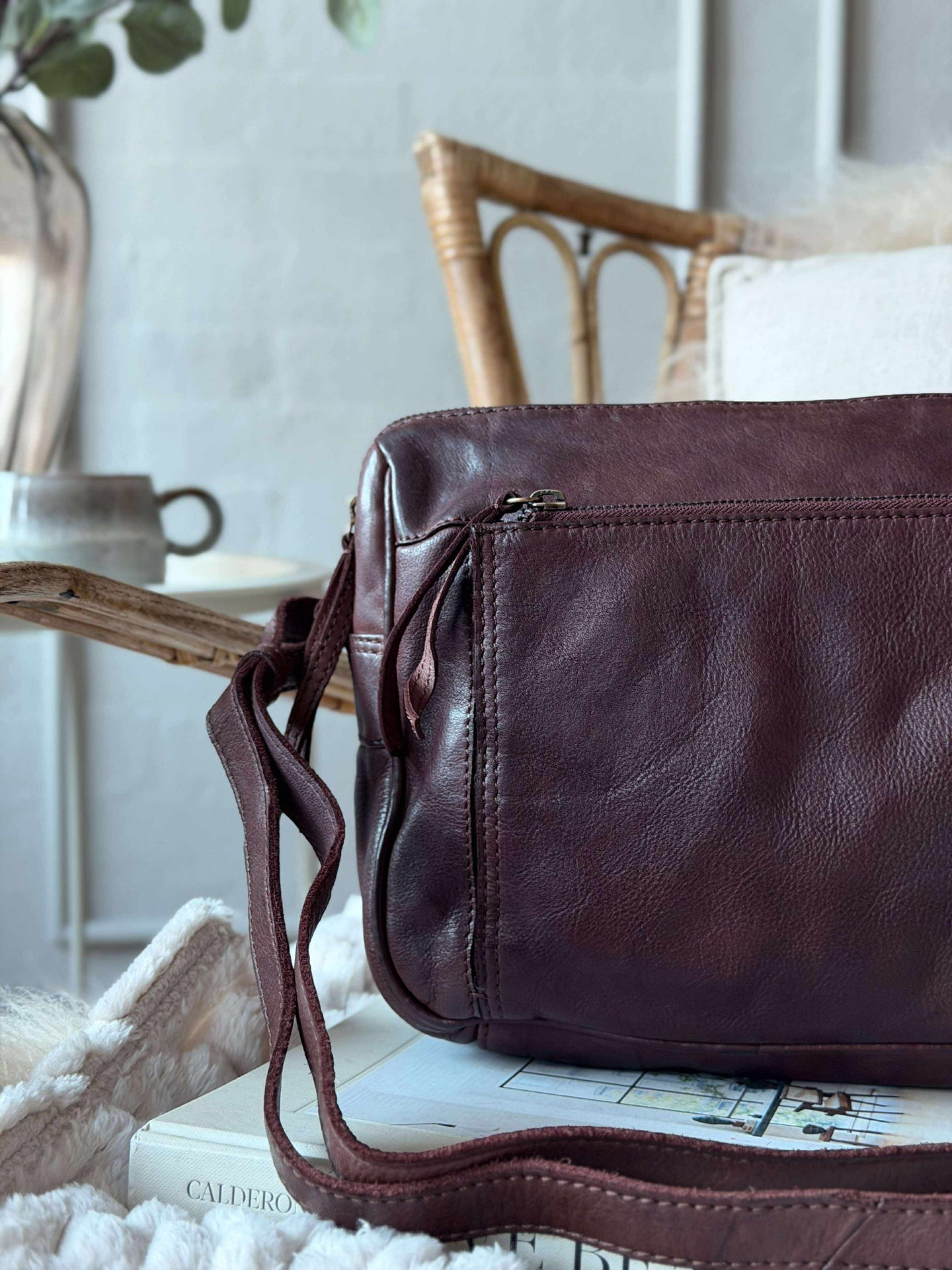 Crossbody Raw Boheme Big – Braun