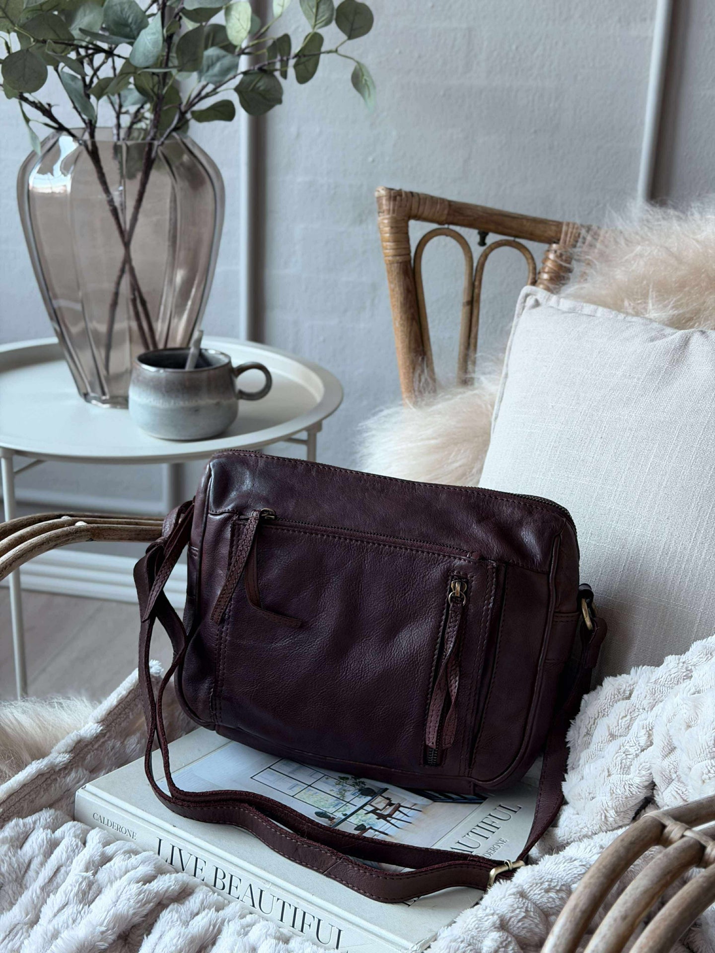 Crossbody Raw Boheme Big – Braun