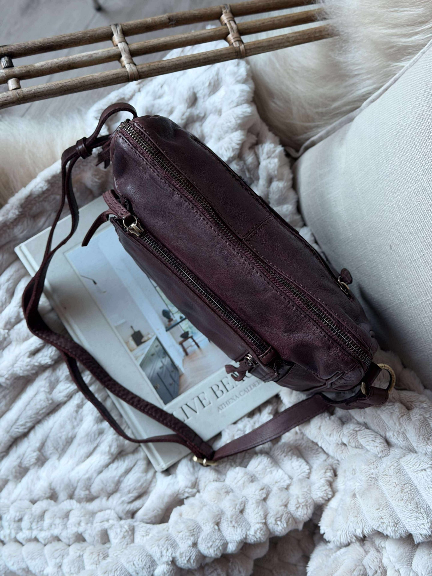 Crossbody Raw Boheme Big – Braun
