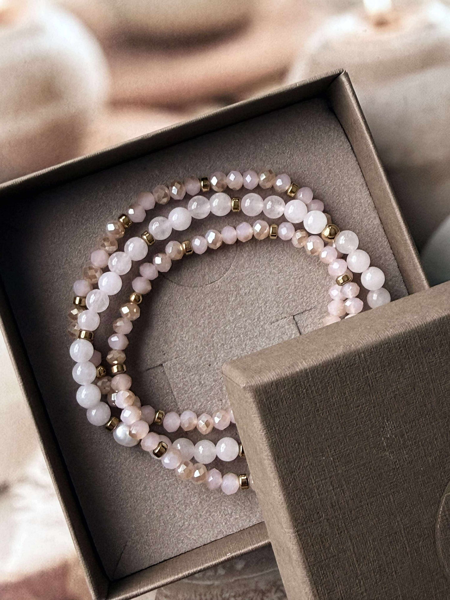 Armband Leah Soft Rose – Set mit 3 Stück