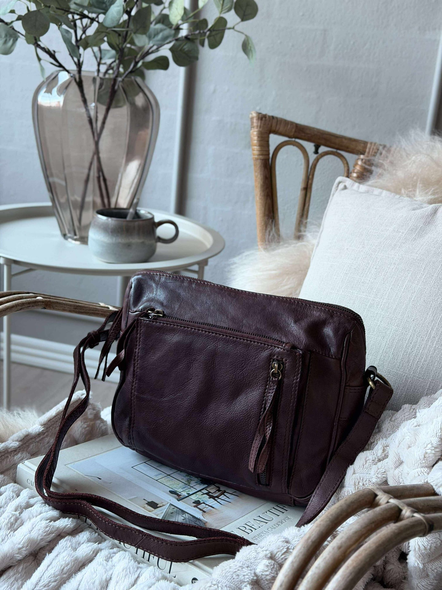 Crossbody Raw Boheme Big – Braun