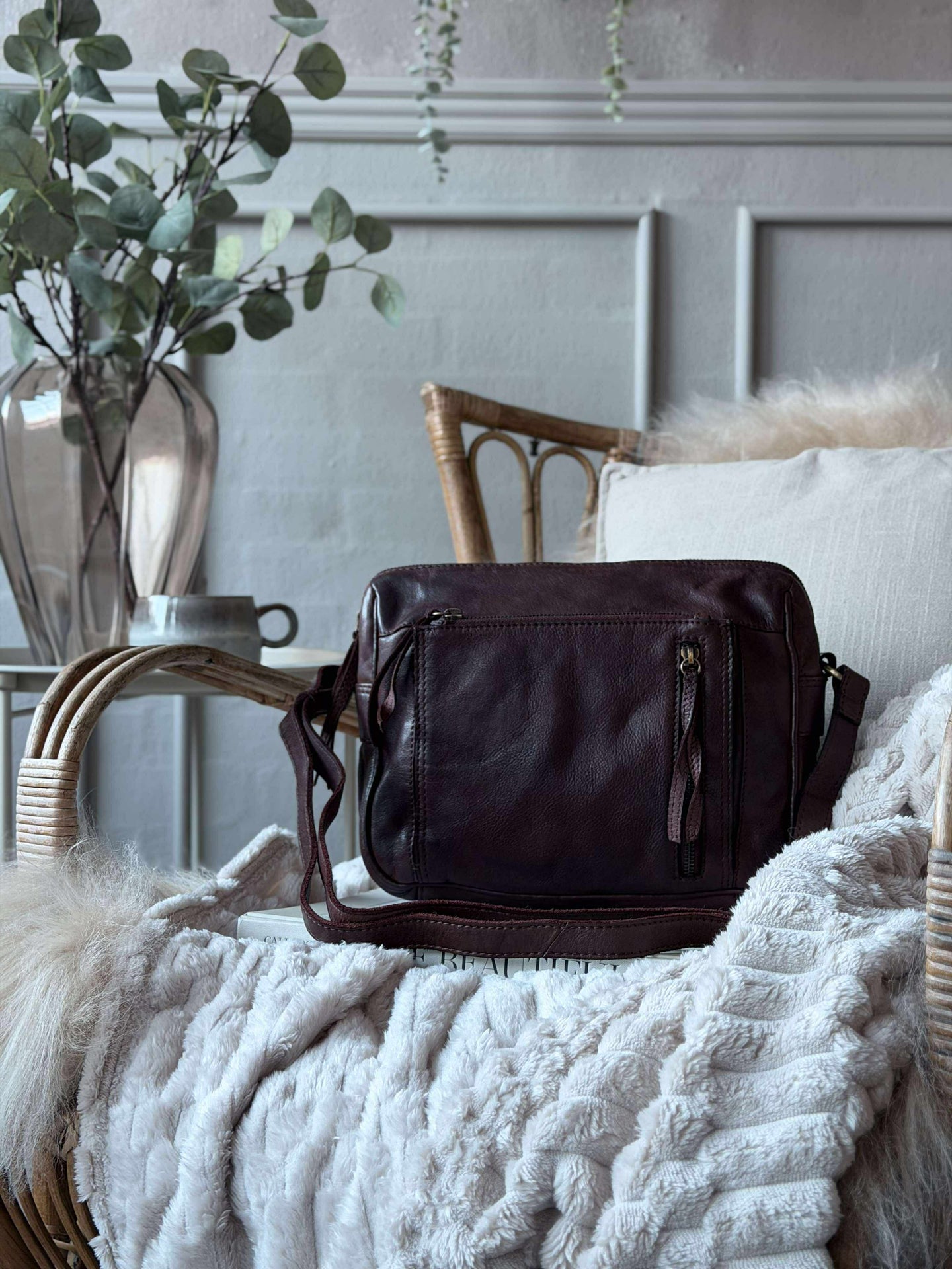 Crossbody Raw Boheme Big – Braun