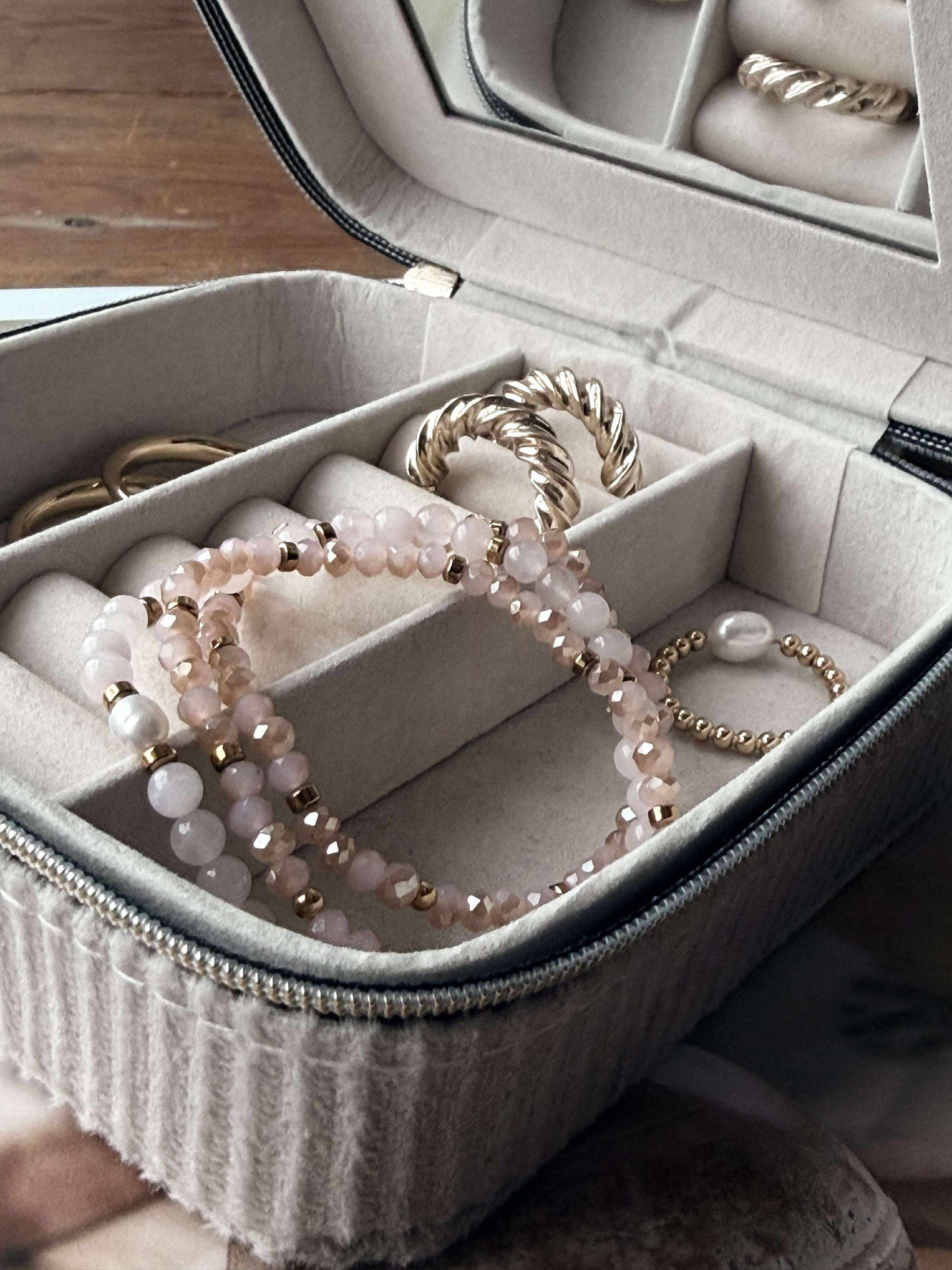 Armband Leah Soft Rose – Set mit 3 Stück