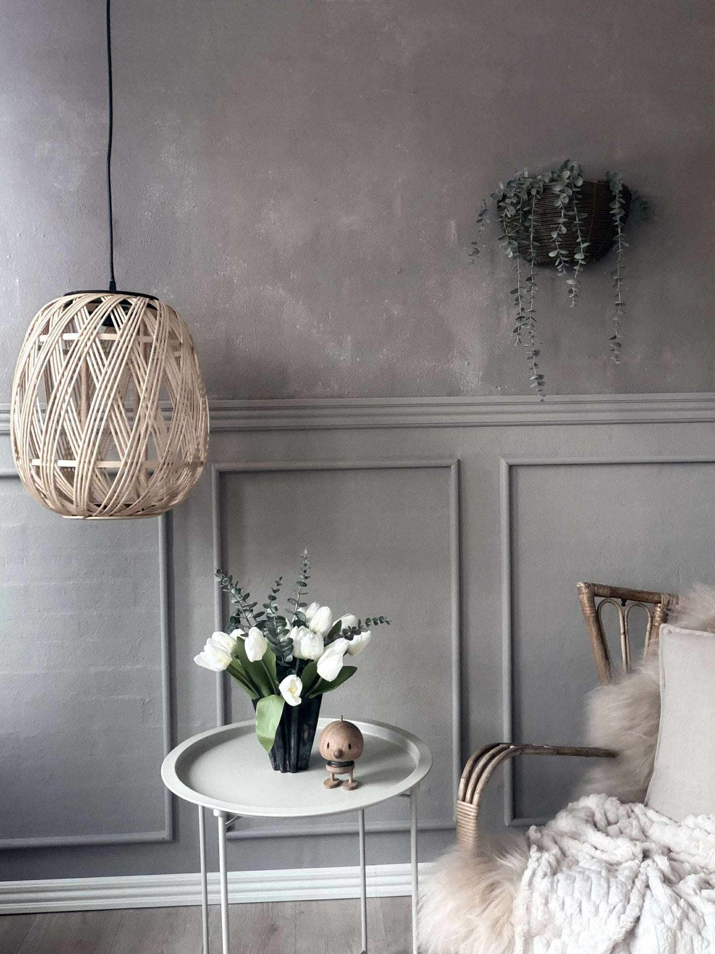 Rattan-Lampe - Ø 35 cm