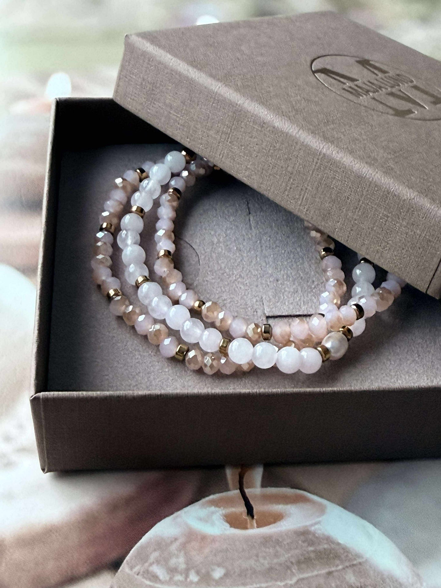 Armband Leah Soft Rose – Set mit 3 Stück
