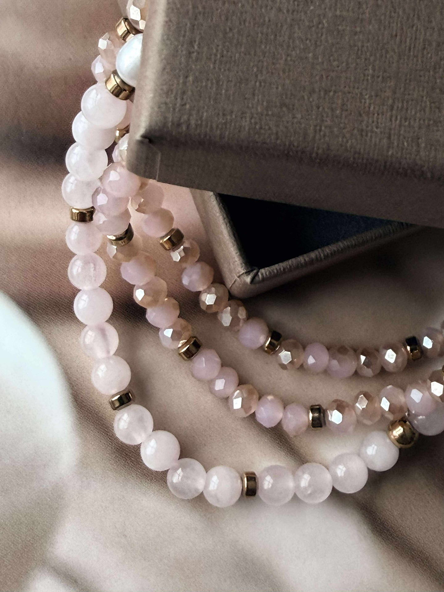 Armband Leah Soft Rose – Set mit 3 Stück