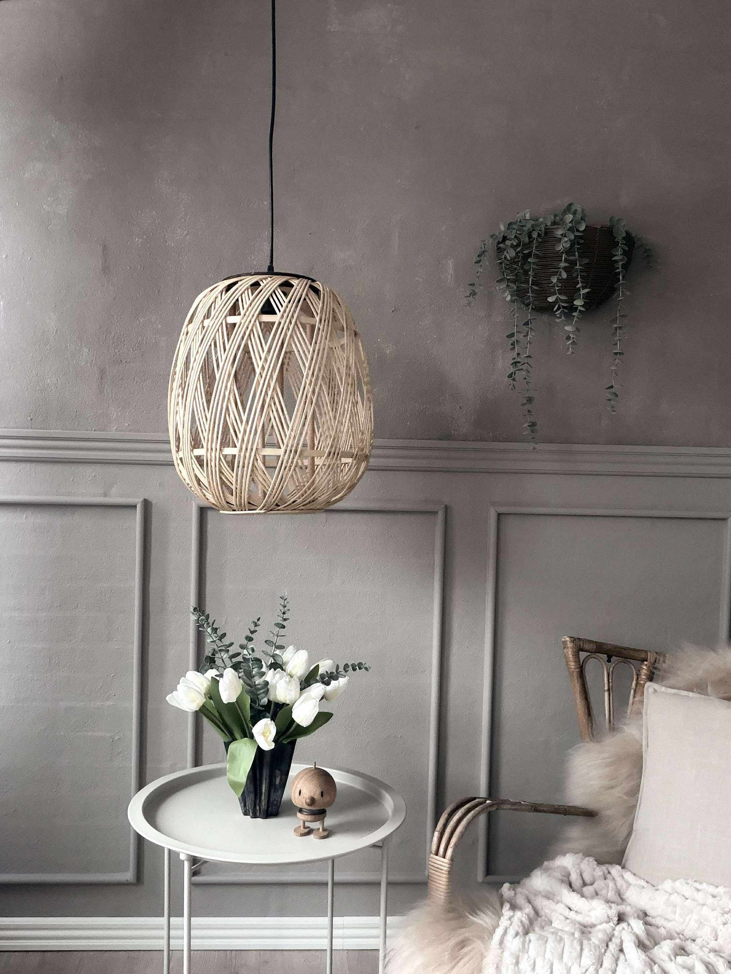 Rattan-Lampe - Ø 35 cm