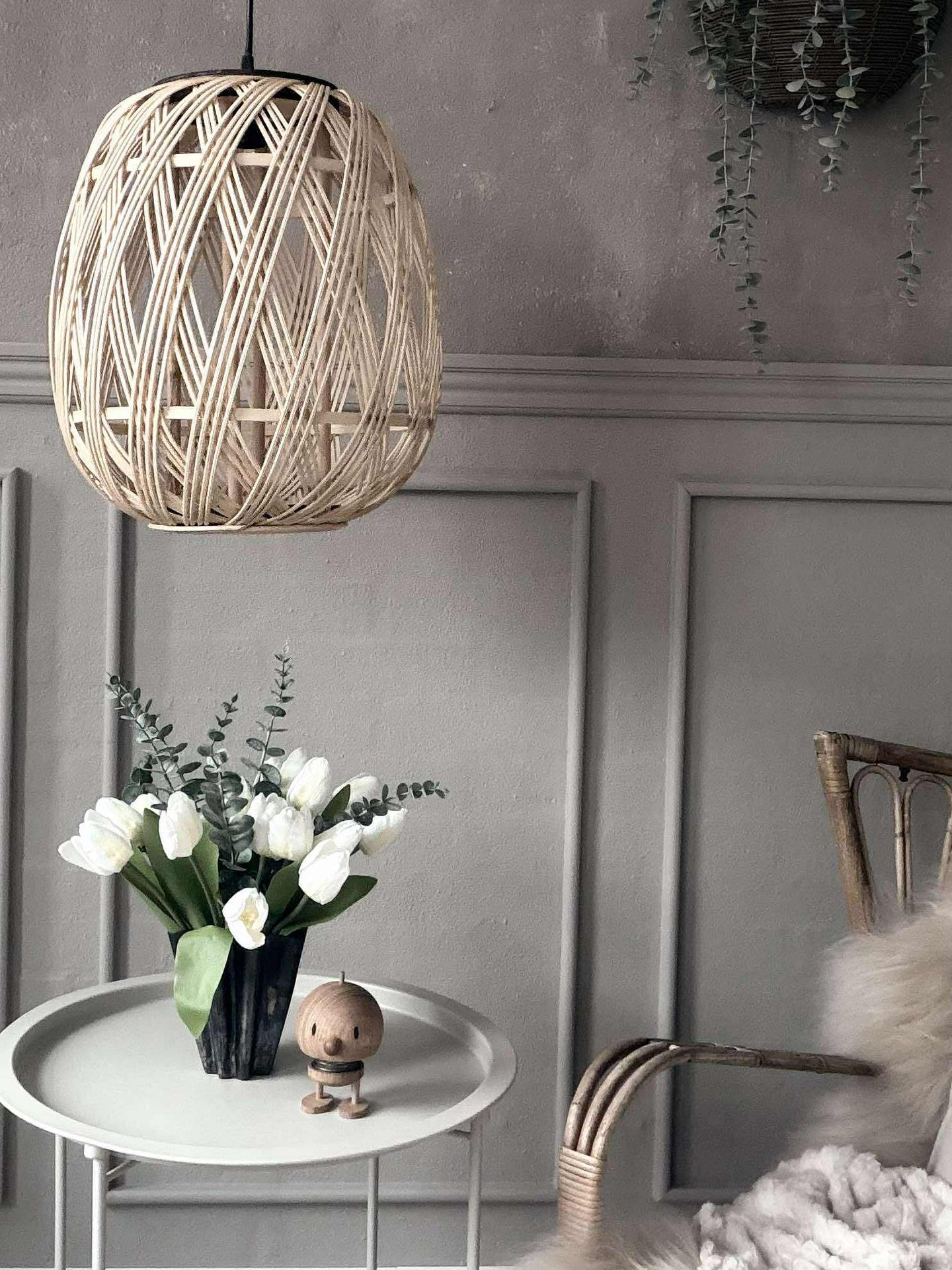 Rattan-Lampe - Ø 35 cm