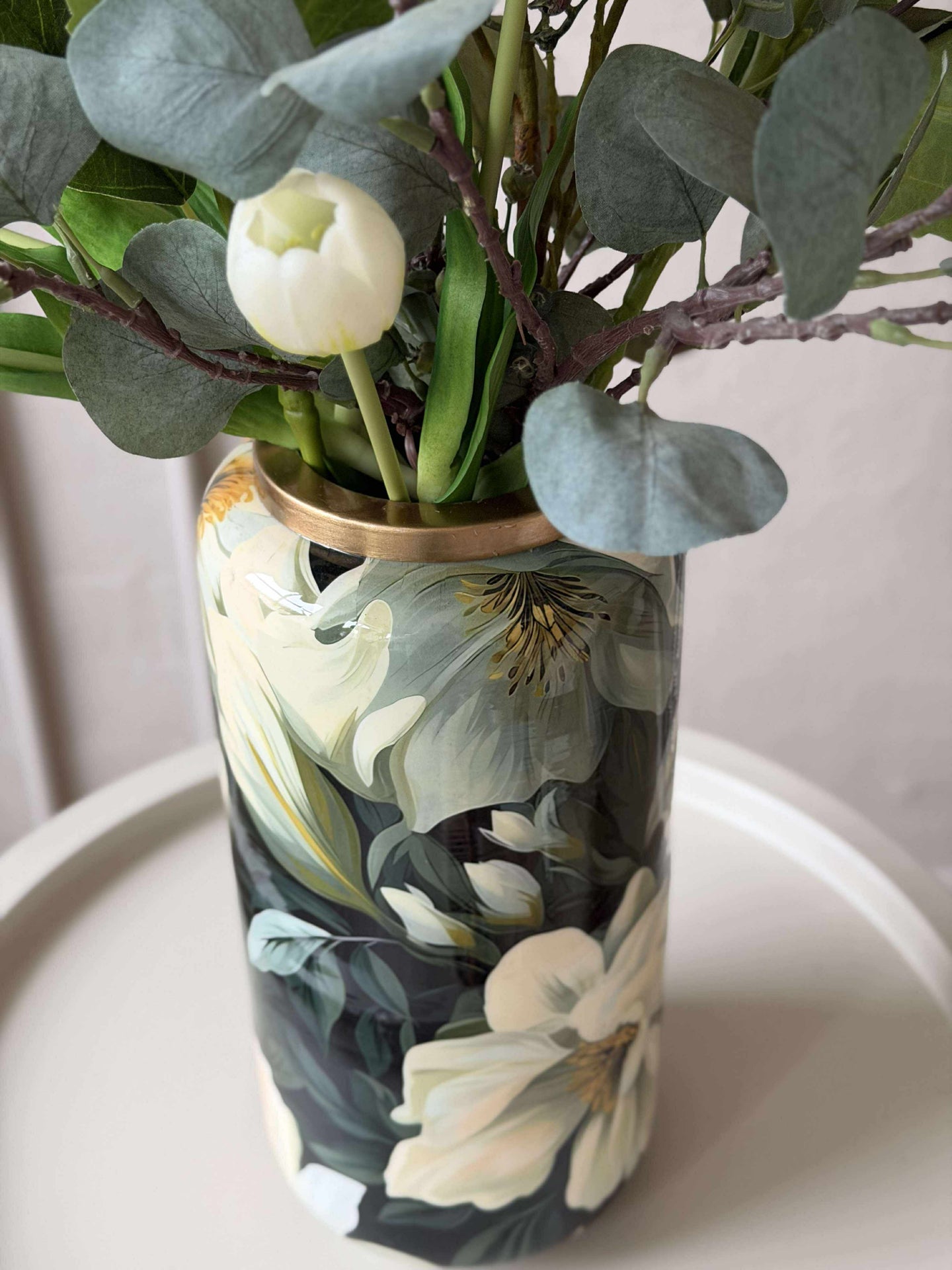 Vase - Flower-Print 30 cm