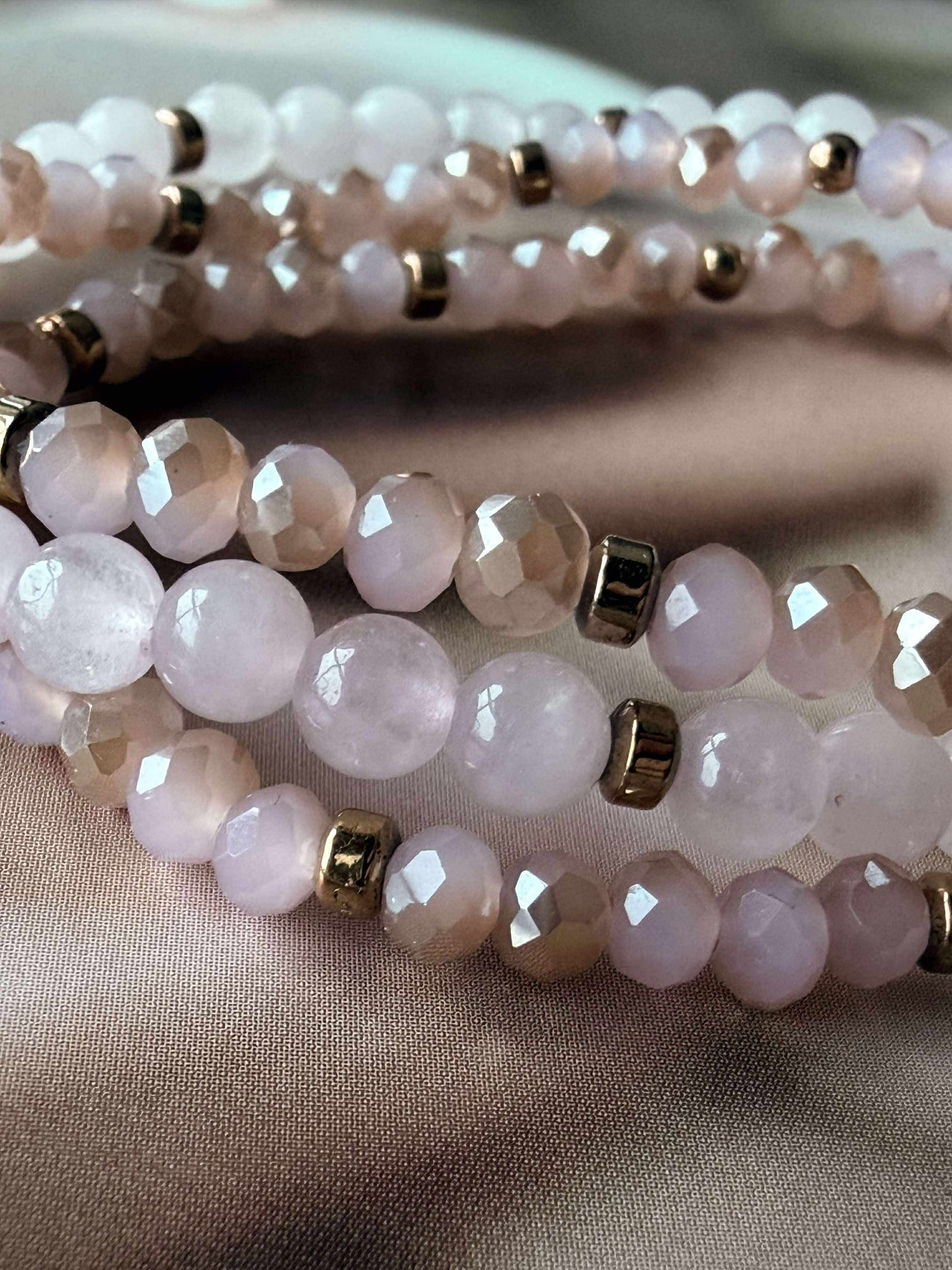 Armband Leah Soft Rose – Set mit 3 Stück