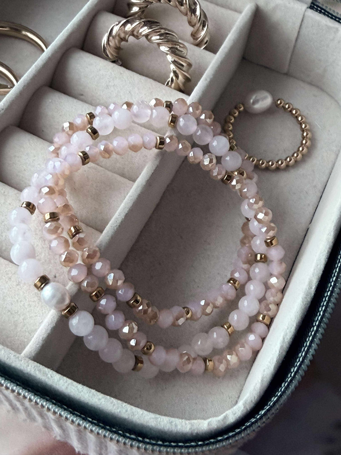 Armband Leah Soft Rose – Set mit 3 Stück