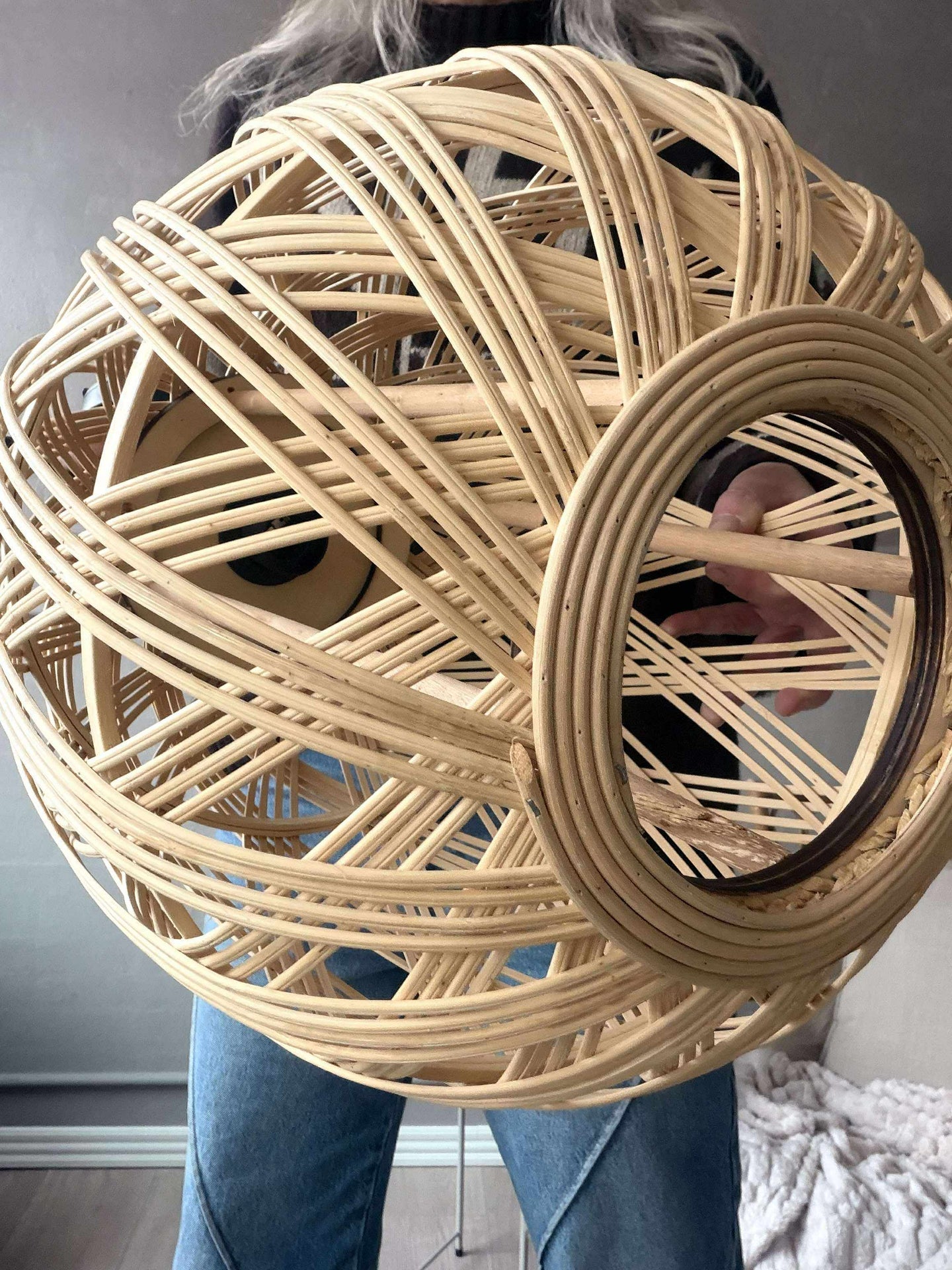 Rattan-Lampe - Ø 35 cm