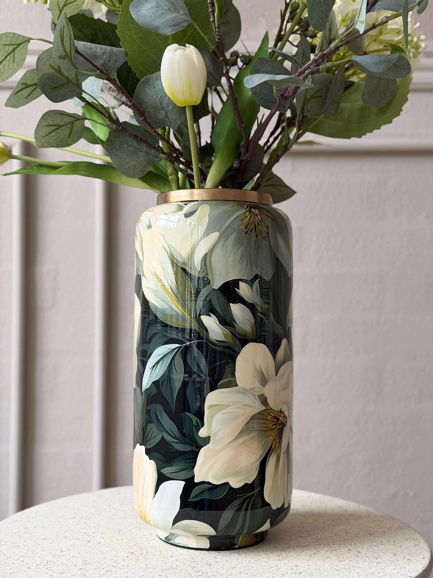 Vase - Flower-Print 30 cm