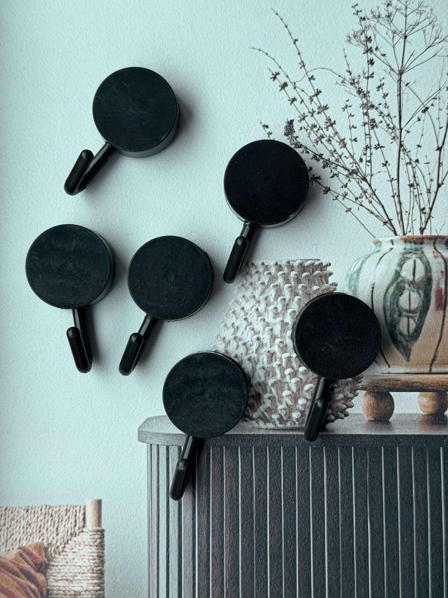 Selvklæbende knage - Sort eller hvid – VIAMAJA.DE