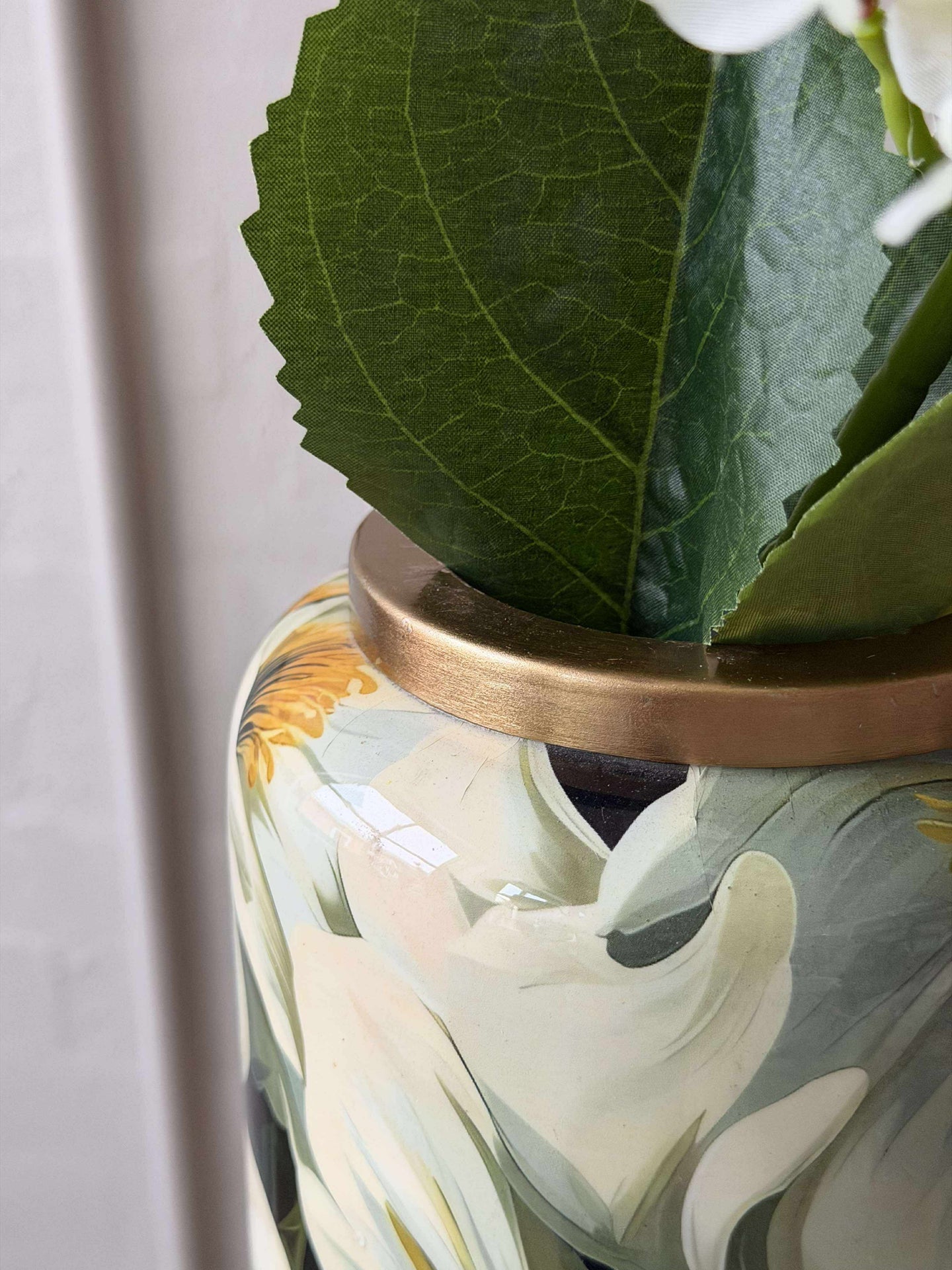 Vase - Flower-Print 30 cm