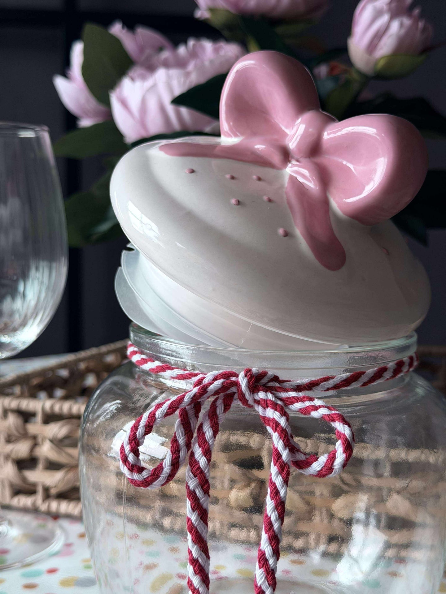 Vorratsglas mit Schleife - 1200 ml