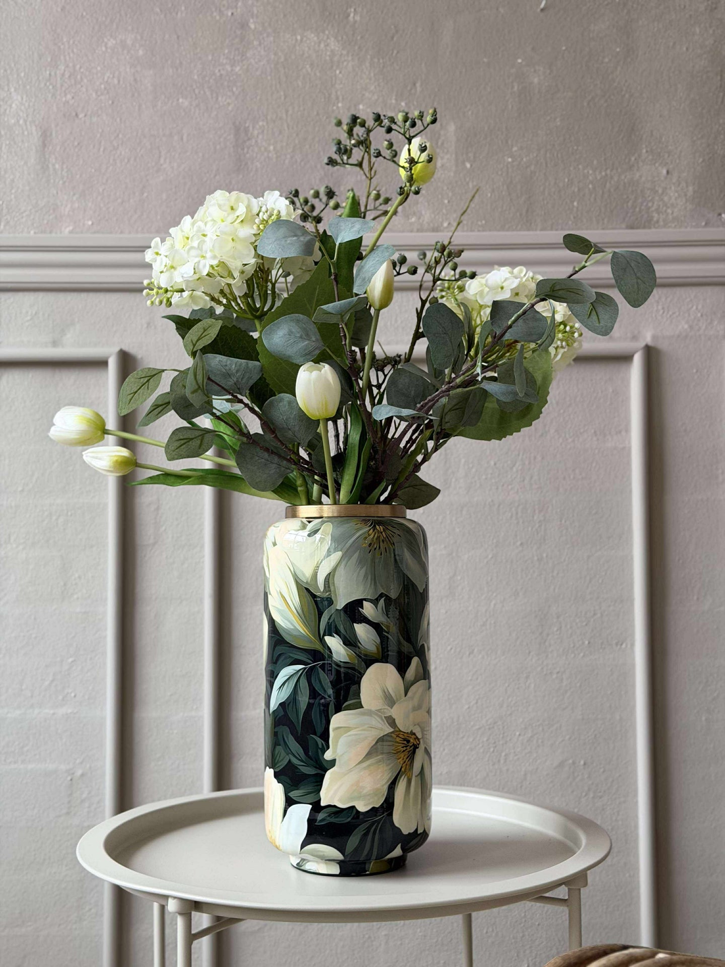 Vase - Flower-Print 30 cm