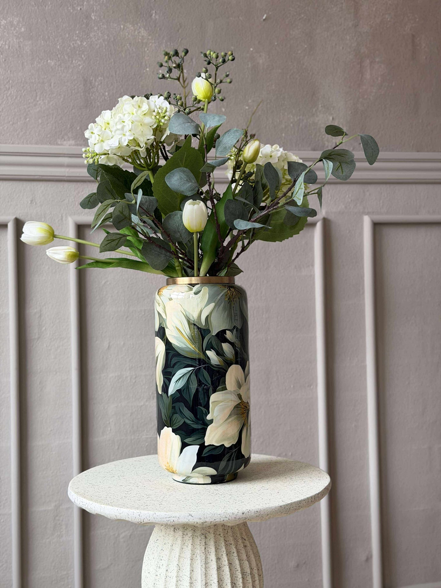 Vase - Flower-Print 30 cm