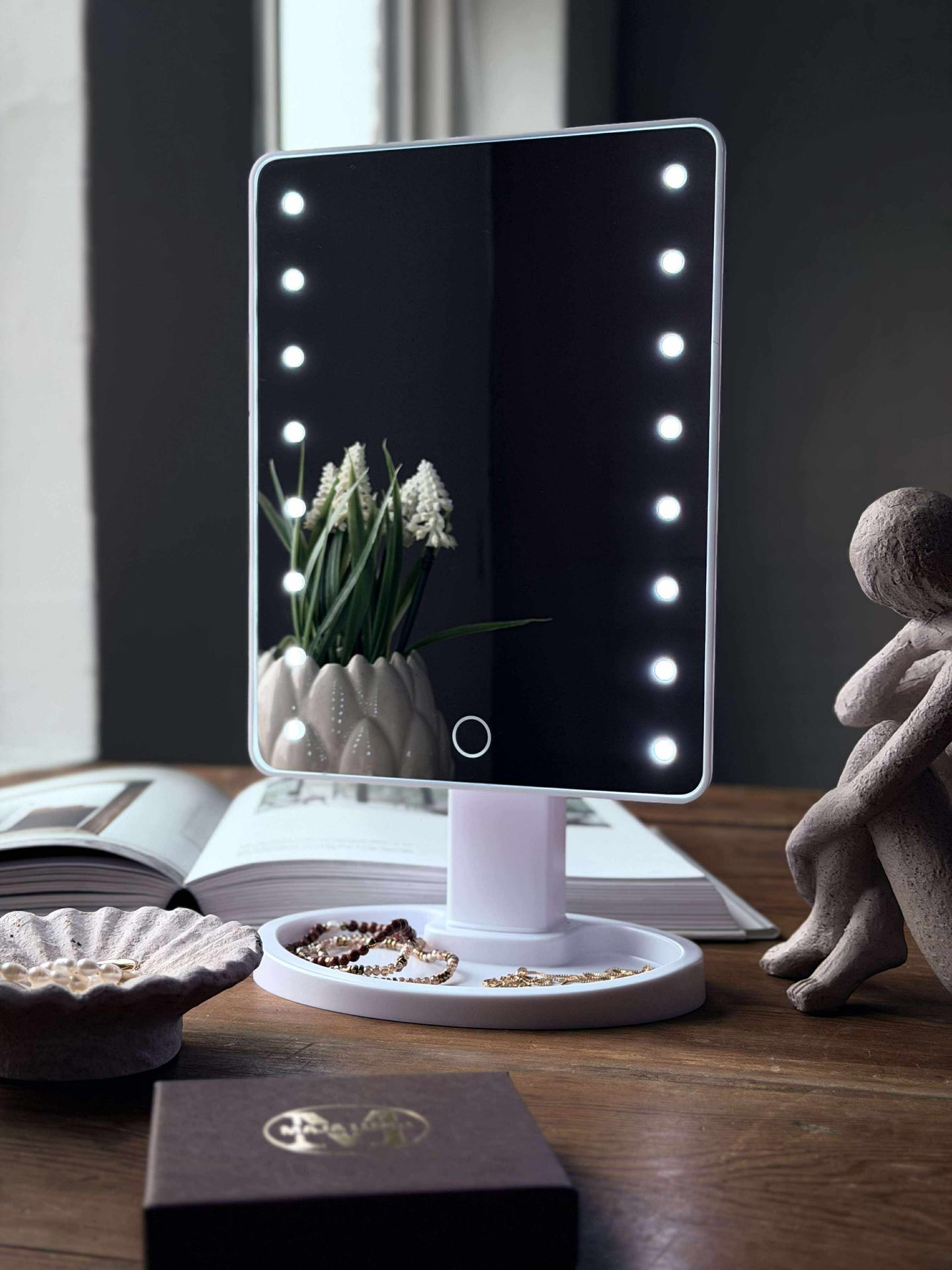 Make-up-Spiegel mit Licht