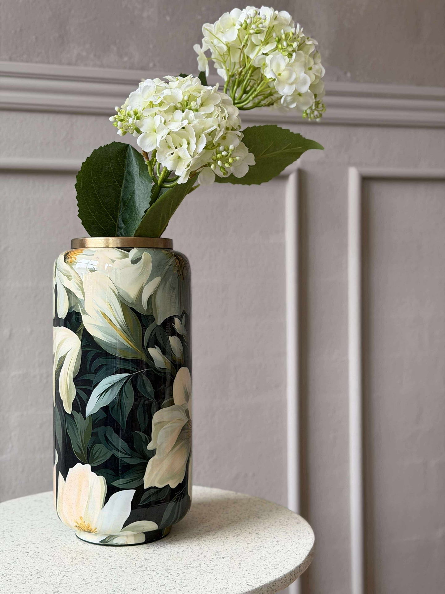 Vase - Flower-Print 30 cm