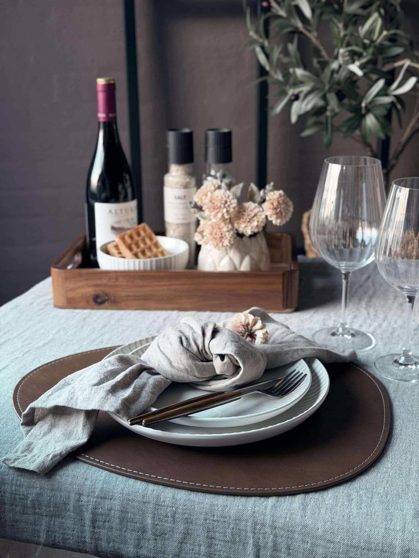 Platzset oval - Braun